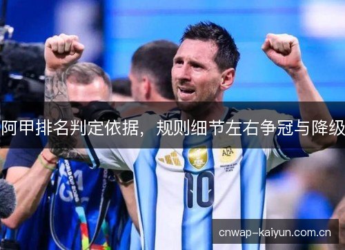 阿甲排名判定依据，规则细节左右争冠与降级